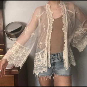 American eagle lace kimono